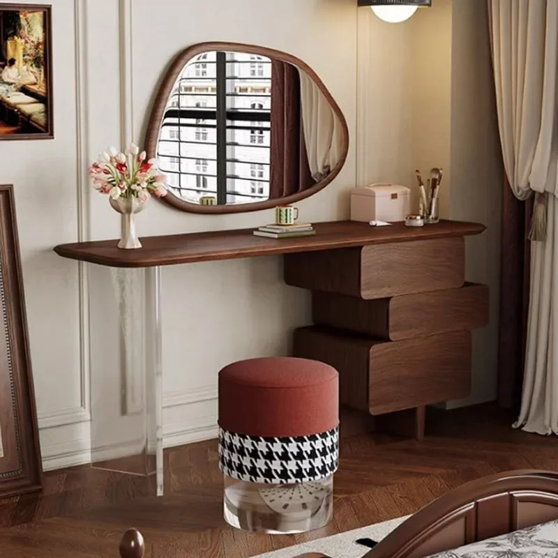 Makeup Storage Dresser Sets Nordic Luxury Mirrors Bedroom Girls Dressing Table Cabinet Modern Meuble Coiffeuse Bedroom Furniture