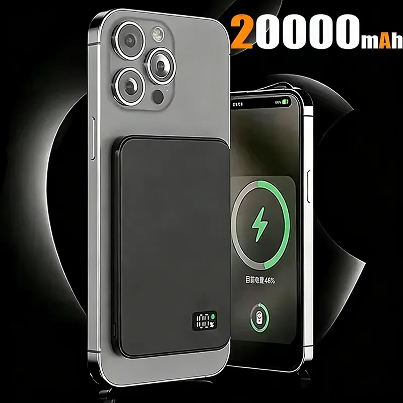 2026 500000mAh Magnetische Powerbank Draagbare Draadloze PD22.5W Snelle Oplading Externe Batterij voor Magsafe voor iPhone Samsung