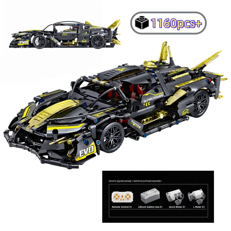 

MOC Technical EVO Sports Vehicle Assemble Building Block Creative Speed Racing Car Model Birthday Gift Adult Kids 1160Pcs