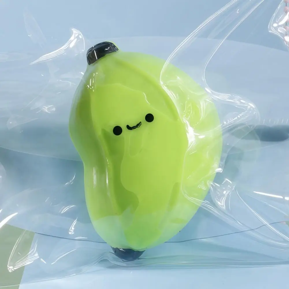 Tpr Squeeze Ball Banana Stress Relief Toy Soft Tpr Cartoon Banana Squeeze Toy for Anxiety Relief Stress for Teens for Relaxation