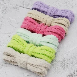 Coolstring, cordones esponjosos de felpa planos y acogedores de Color sólido de una sola capa, 7mm, cordones peludos rosas informales para mujer, correas de hombro elegantes