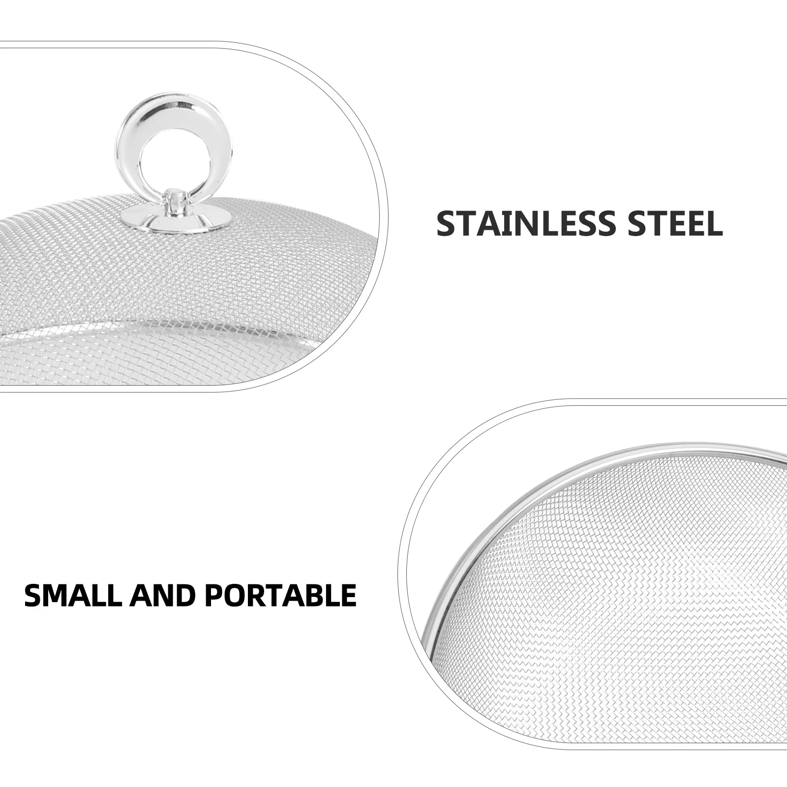 

Крышка для пищевых продуктов из нержавеющей стали, круглый металлический купол, изолированные крышки для палаток, маслостойкое барбекю