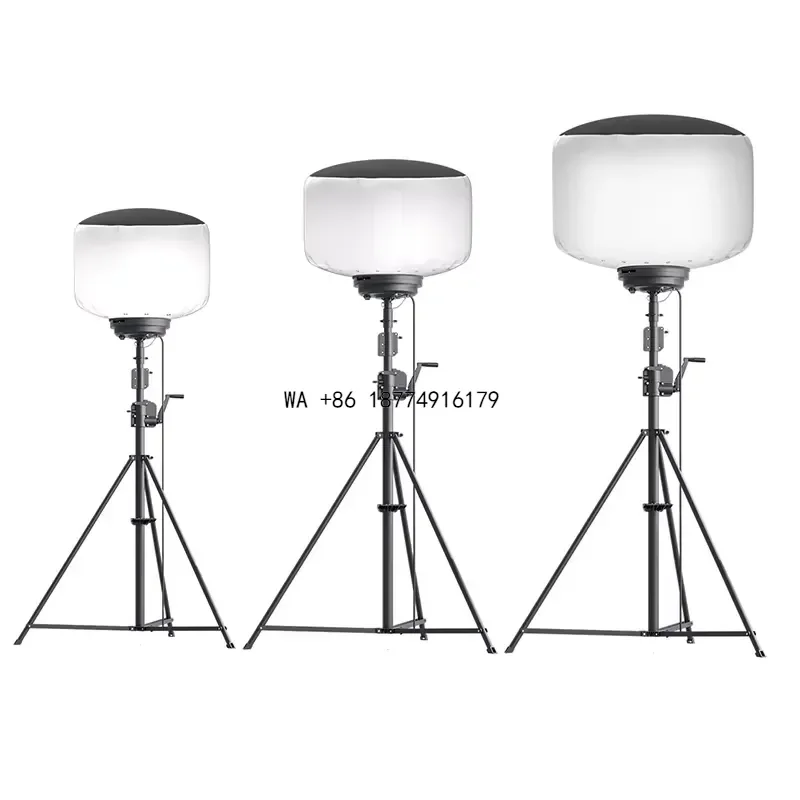 wmwmnu 700w High Brightness Trolley Led Balloon Light Tower Portable Lighting Equipment For Disaster Relief Roadworks