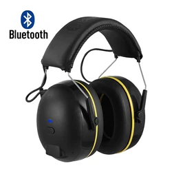 Protector auditivo con Bluetooth, orejeras de seguridad con reducción de ruido, auriculares de protección auditiva con cancelación de ruido de 28dB para disparar