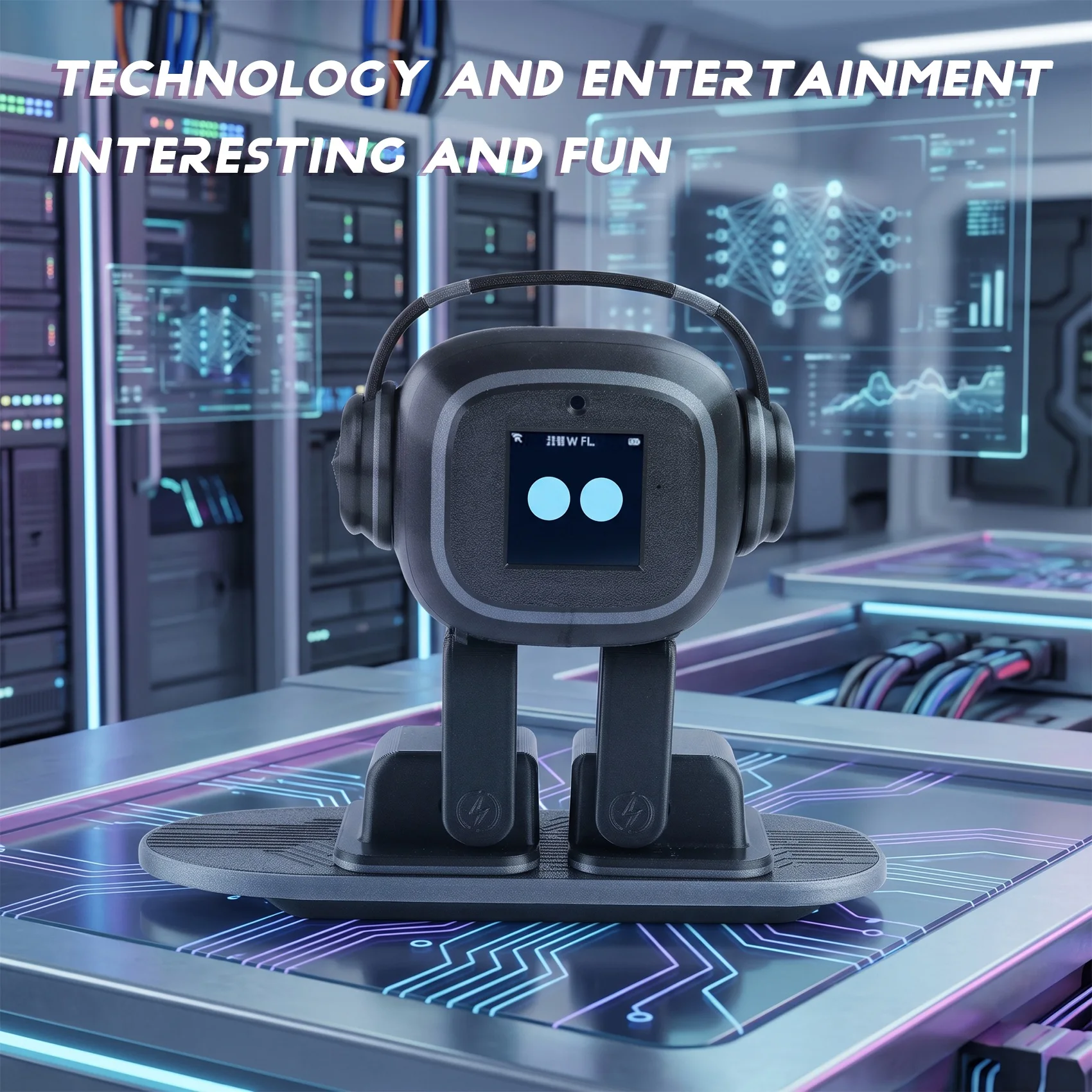 ABJF-EMO AI Robot Multilingual Smart Chat, Interactive Assistant, Dancing Robot, Desktop Companion, Desktop Gift