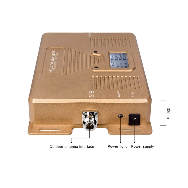 Smart Dual Band GSM Repeater–900/1800MHz Mobile Phone Signal Booster & Amplifier, Dual Mode Cellular Repeater for Home & Office