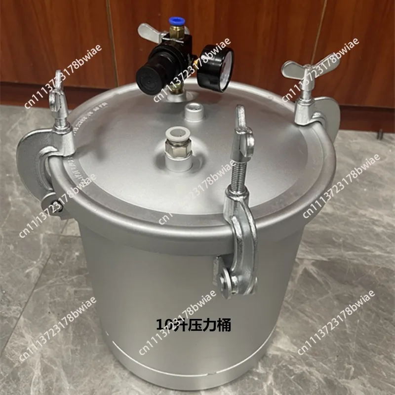 Pneumatic clean-free pressure barrel, liquid conveying pressure barrel 30 liters 10 liters carbon steel polishing pressure tank