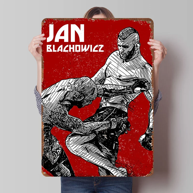 Jan Battle Printed Poster Customized Wall Art Retro Vintage Metal Tin Signs for Home Bar Accessories Gaming Room Decoration Cozy