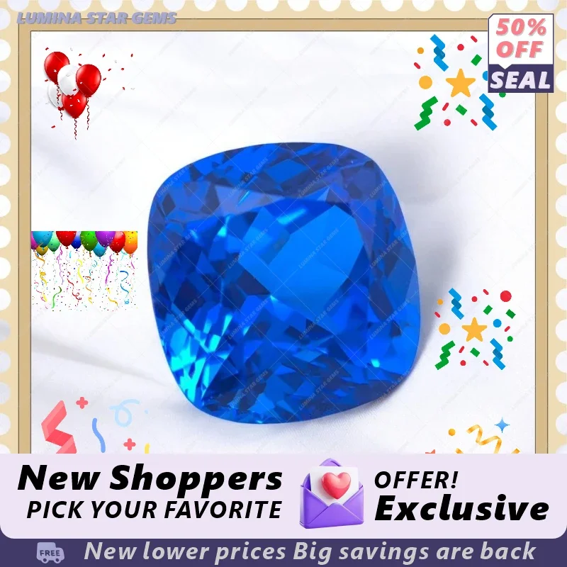 

A+TLab Grown Cobalt Spinel Cushion Cut Synthetic Gemstone