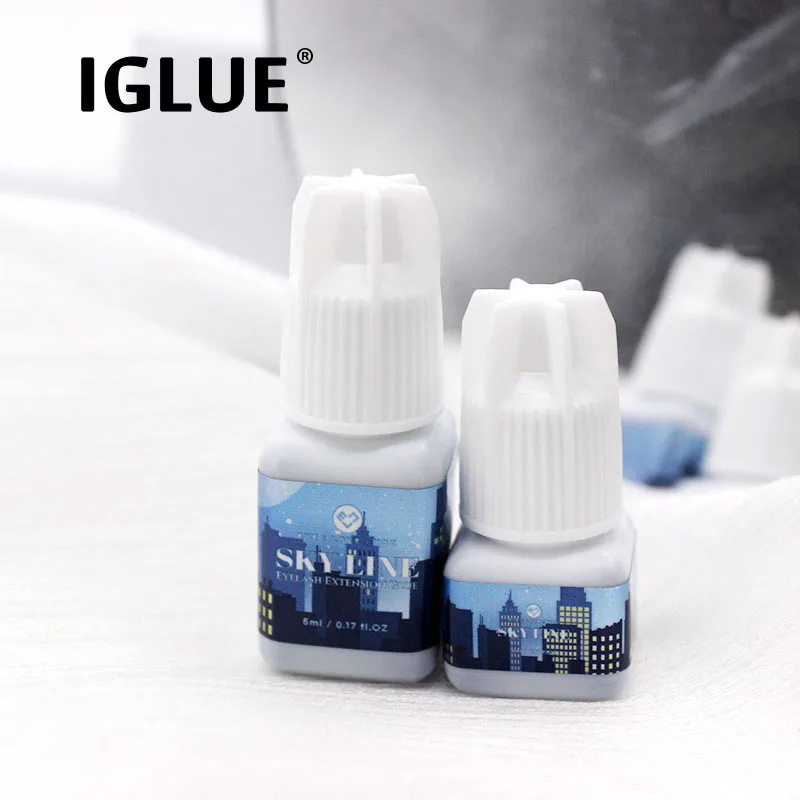 1bottle 3/5ml Korea Original Sky Line Glue For Eyelash Extensions 0.5s Dry Time 7-8 weeks New Adhesive Low Smell No Irritation