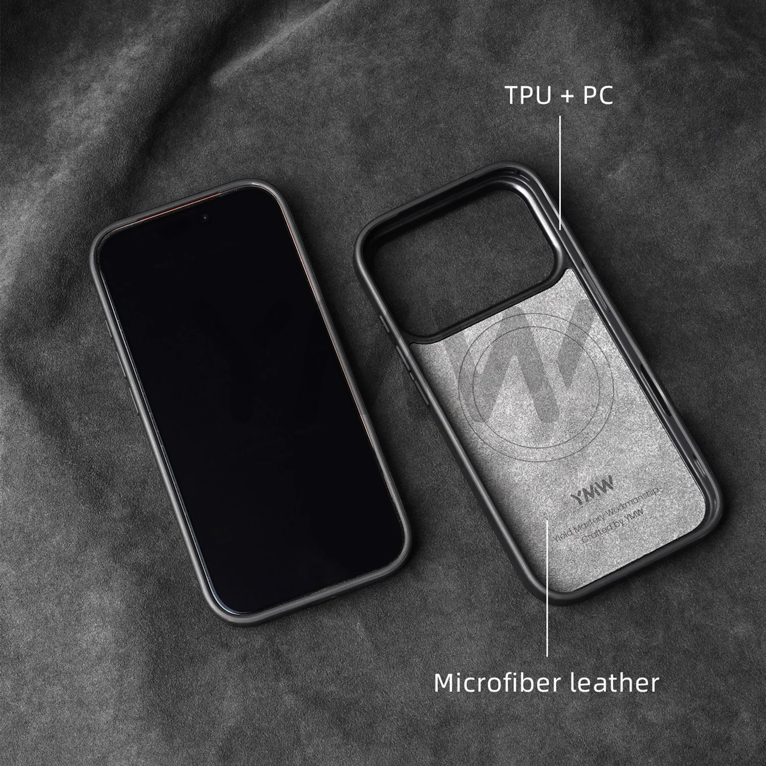 for ALCANTARA Case for iPhone 18 17 16 15 Pro Max Supercar Same Suede Leather Compatible with MagSafe Business Luxury Cover