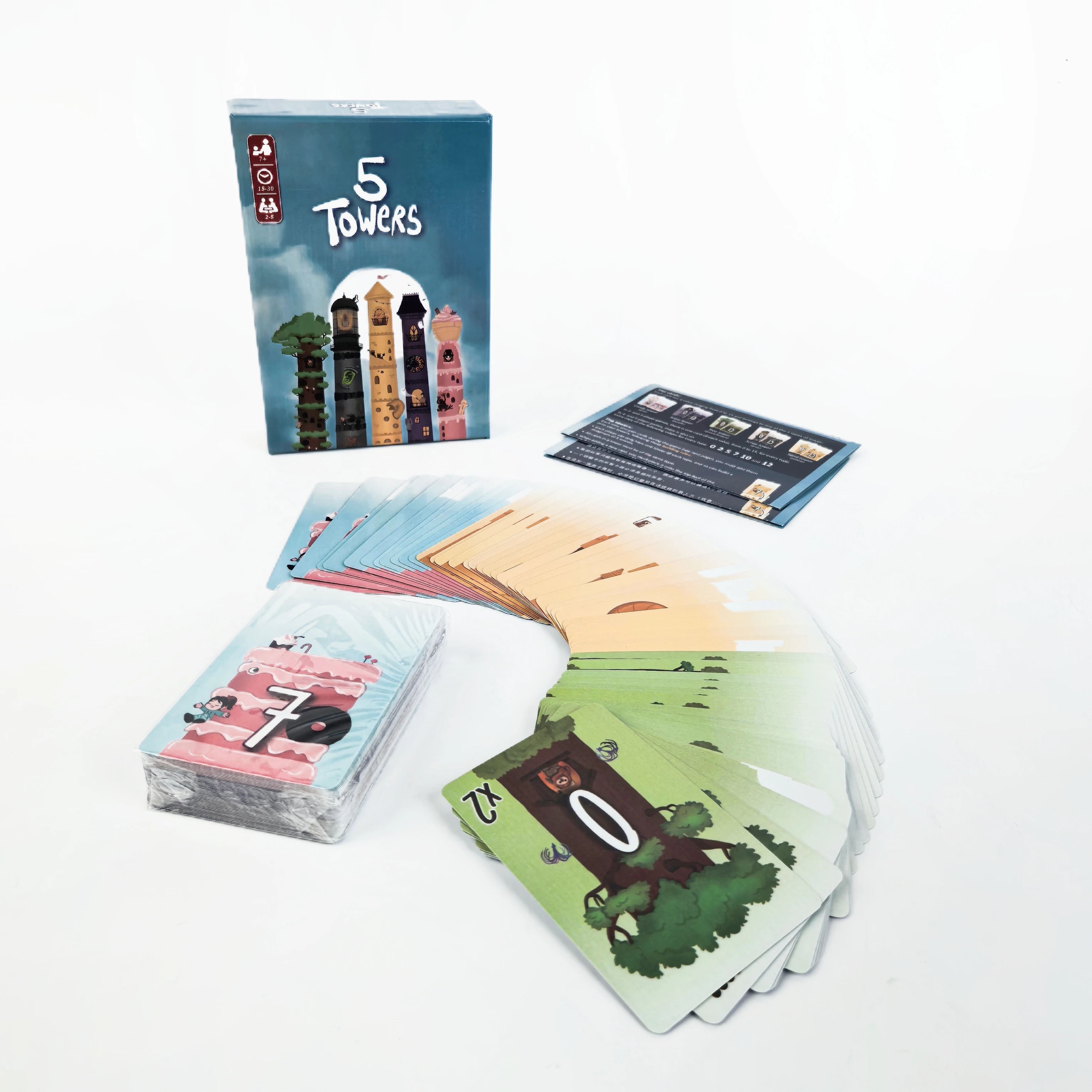 لعبة لوحة استراتيجية مكونة من 5 أبراج - لعبة بطاقات ساخنة للبالغين، لعبة حفلات ممتعة للأصدقاء وليالي الألعاب