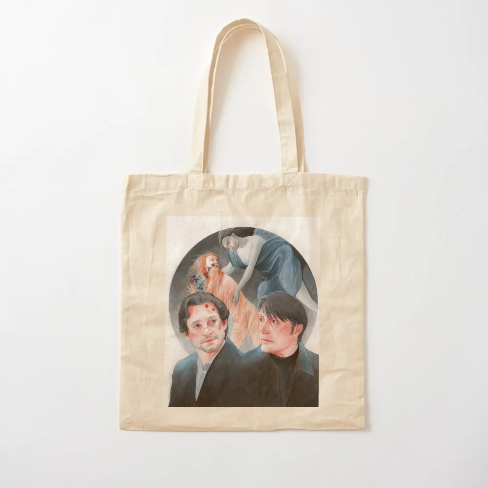 

Dolce / Hannibal S3E06 / Hannigram Watercolor Tote Bag women bag custom fabric bag Customizable tote Canvas Tote