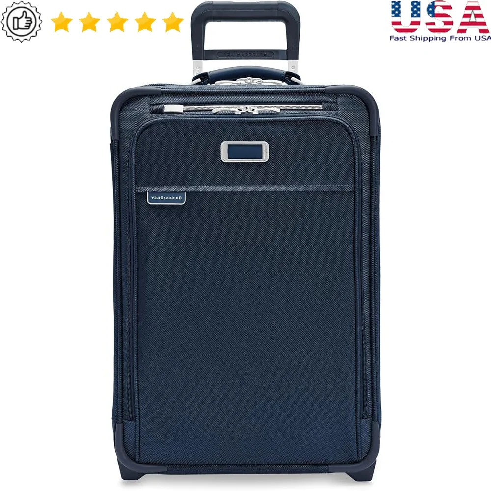 

22 Inch 2 Wheel Expandable Carry On Luggage Softside Suitcase Travel Bag with USB Charging Pocket and Durable Design
