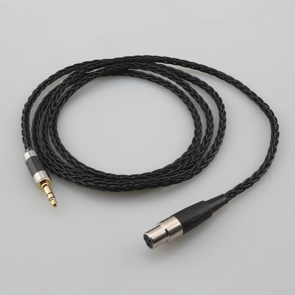 8 Core Silver Plated Black Earphone Cable For AKG Q701 K702 K271 K272 K240 K141 K712 K181 K267 K712 Headphone