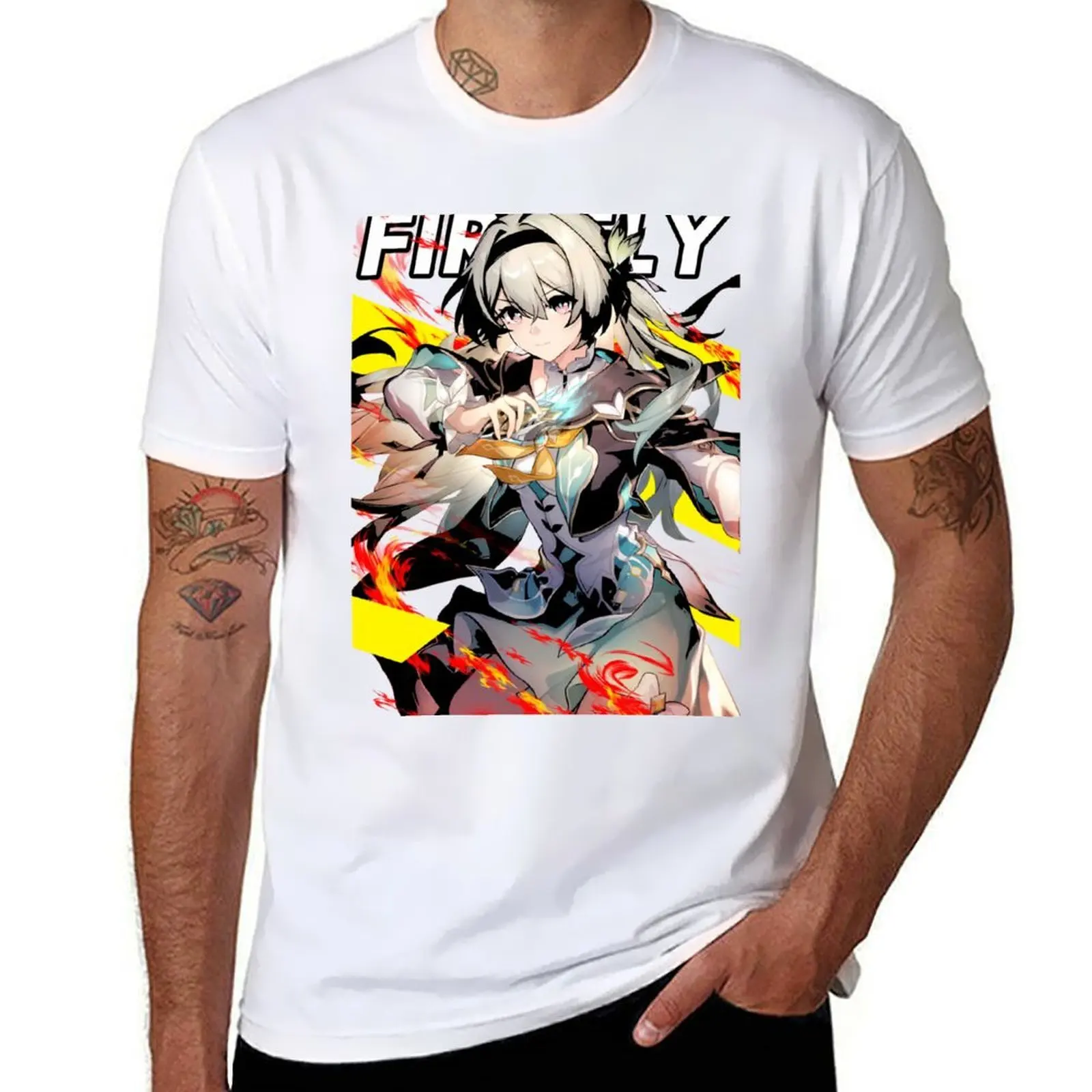 

Firefly honkai star rail Shirt fan Firefly t shirt Hotaru Star rail Sticker Waifu Star rail gift case V04 T-Shirt