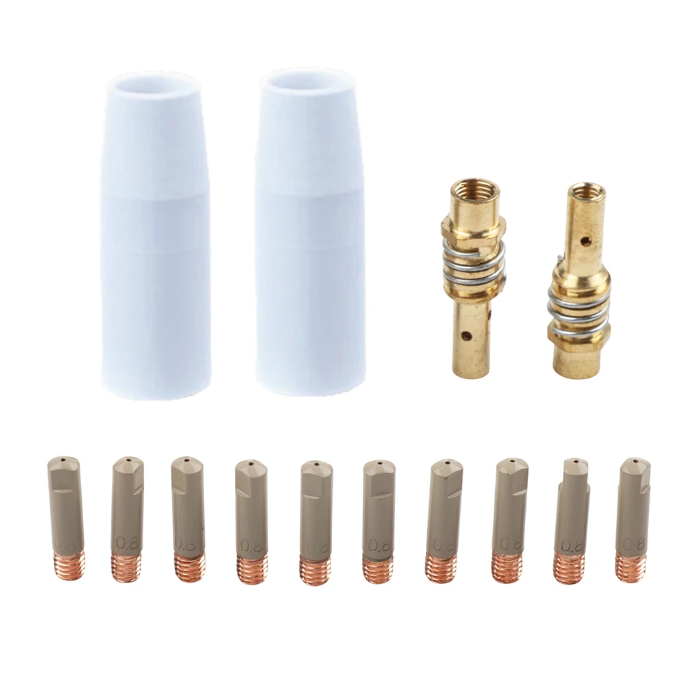 Protective Nozzle 0.8mm 0.030'' MIG Welding Nozzle Efficient Slag Cleaning Thick Earthenware Construction For 15AK MIG Torch