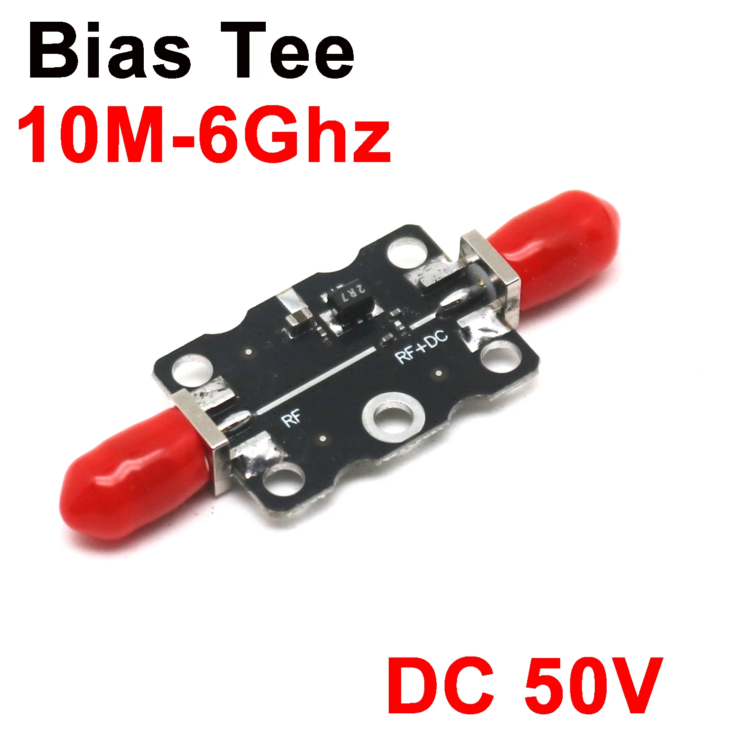 10M-6Ghz Bias Tee RF DC Block SMA RF isolator coaxial biaser for HAM Radio Broadband Amplifier SDR Receiver GPS BiasTee