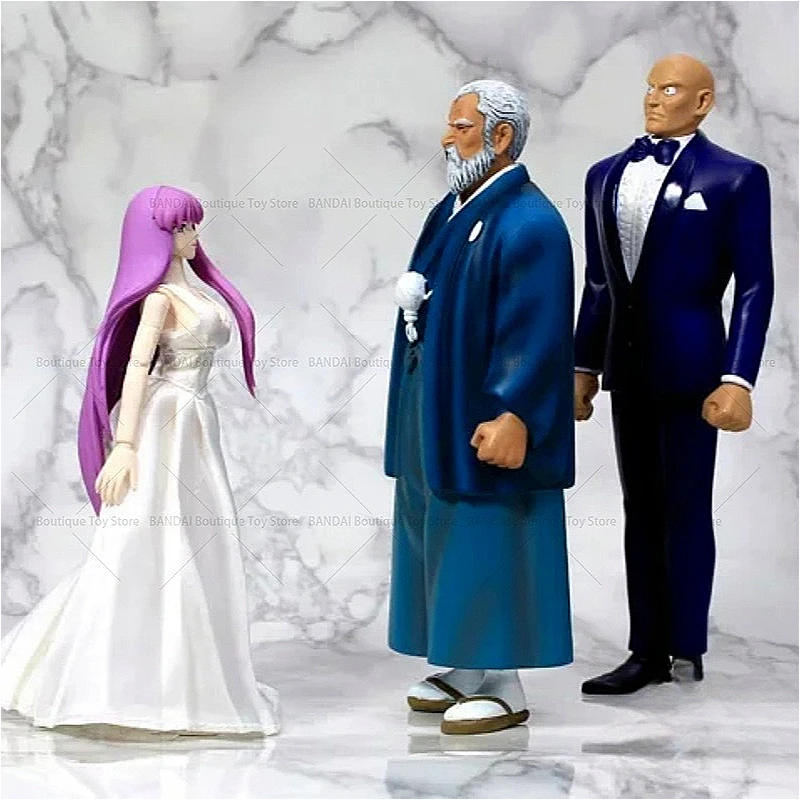 Spot Mitsumasa Kido, Athena, Saori Kido, Grandpa Butler Tokumaru Tatsumi Movable Doll Toy Collection Gift Model 18cm