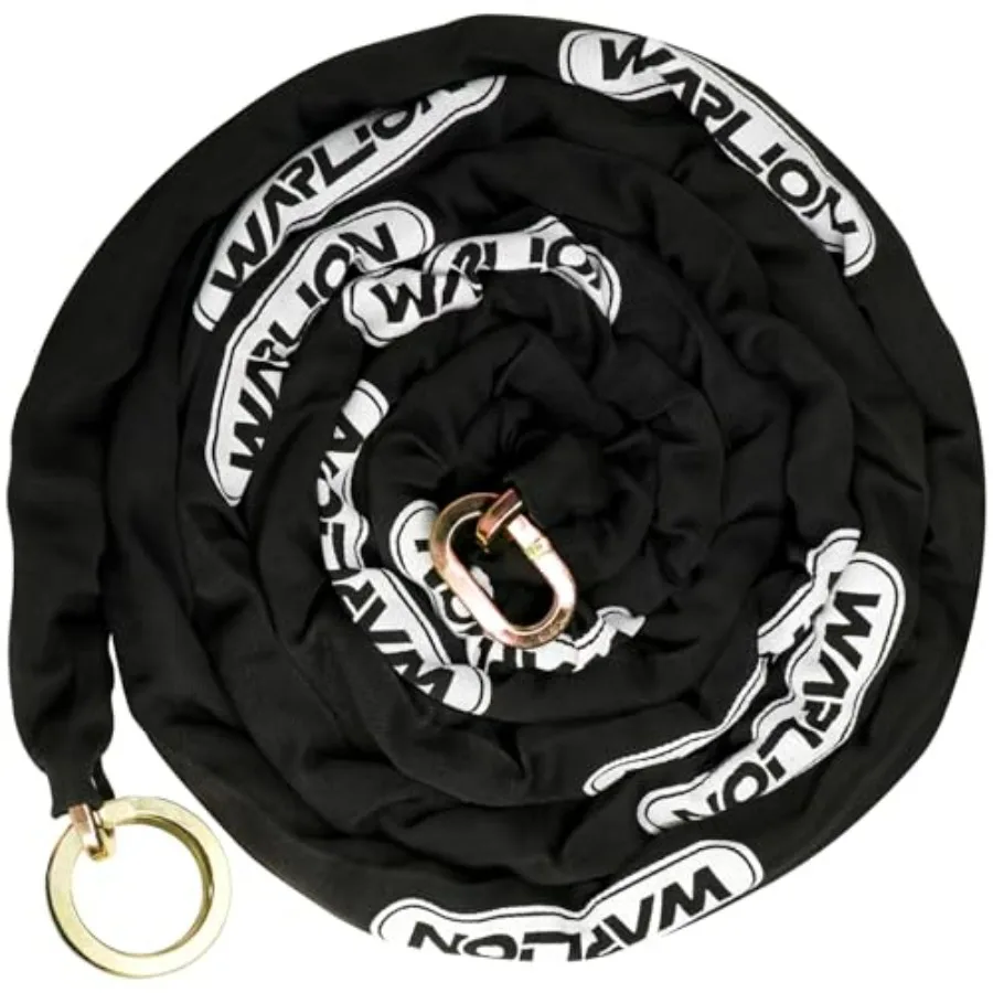 

Heavy Duty Security Chain 15ft x 3/8in 9mm Thick Anti-Theft Cut-Proof Motorcycle Chain with Cinch Ring for Generators ATVs Ebik