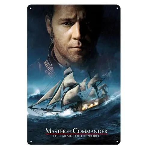 Master And Commander Russell Crowe Movie Metal Poster Tin Sign 20x30cm