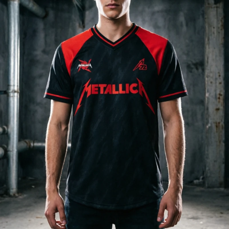 2026 Hot Selling Metallica Tour 3D Printed T-shirt Summer Y2K Fashion Rock Fast Drying Breathable Thin Shirt Family Match