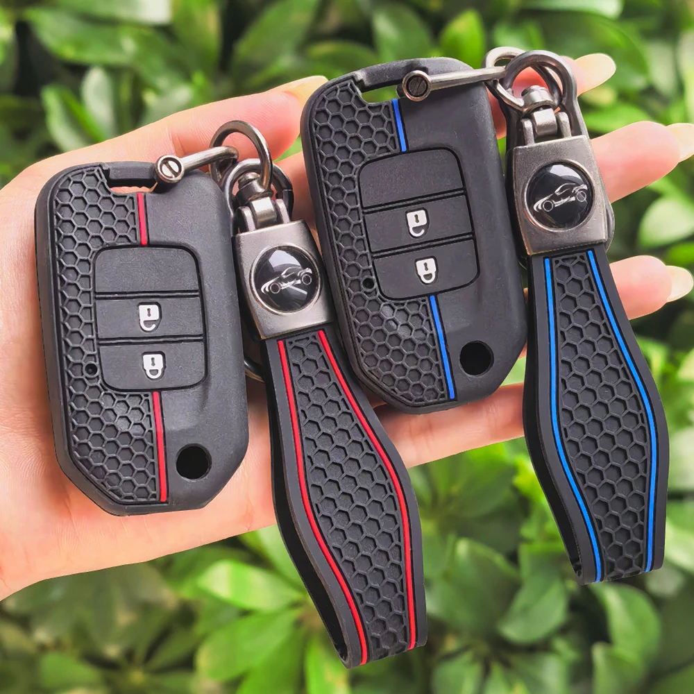 Car Key Case Cover Shell Fob For Honda Civic Accord City Odyssey CR-V XR-V HR-V Vezel Jade Jazz Crider Fob Accessories Bag