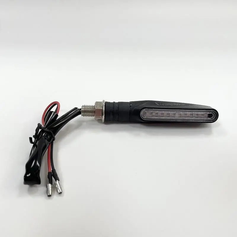 Motorcycle 12V LED Turn Signal Lights Sequential Flowing Waterproof Strip Shape Indicator Blinker Lamp For Motorbikes Scooters