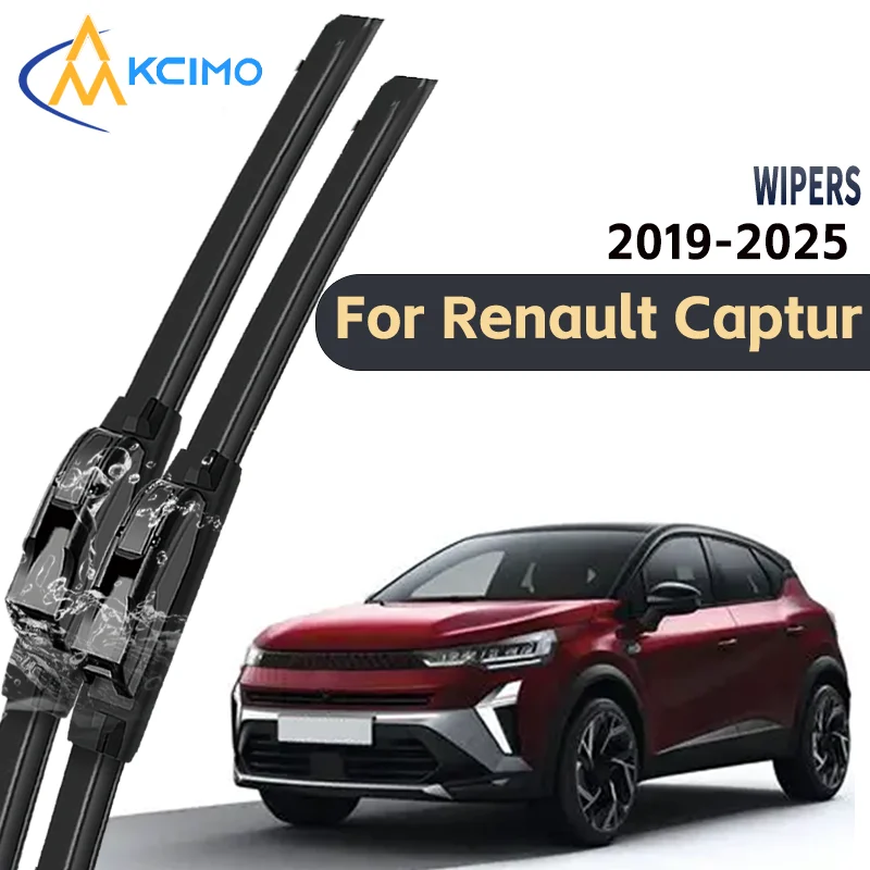 

Enhanced 2pcs Windshield Wipers for Renault Captur 2019-2025 Quiet Scratch Free Superb Durability Essential Auto Accessory