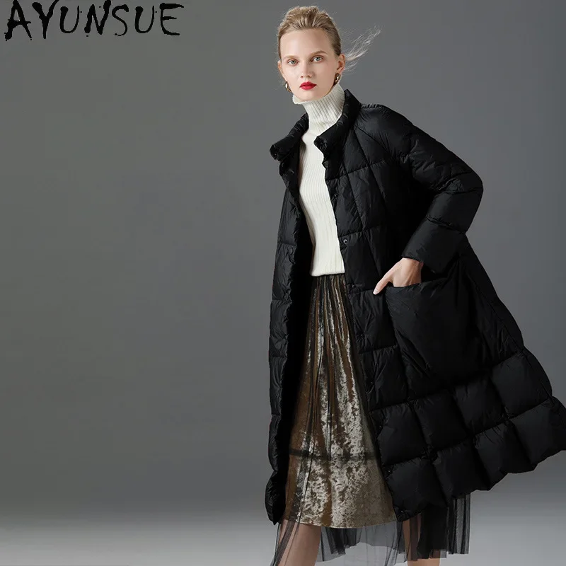 AYUNSUE 2020 Women's Down Jacket Woman Coat Female Autumn Winter Parkas 90% White Duck Down Coats Korean Fashion Mujer Chaqueta