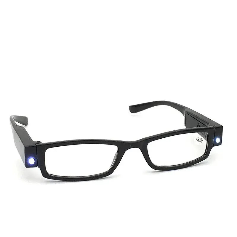 2021 LED with Light Reading Glasses for Women and Man Fashion Glasses Full Frame Reading Glasses +1.0 +1.5 +2.0 To +4.0 image 3