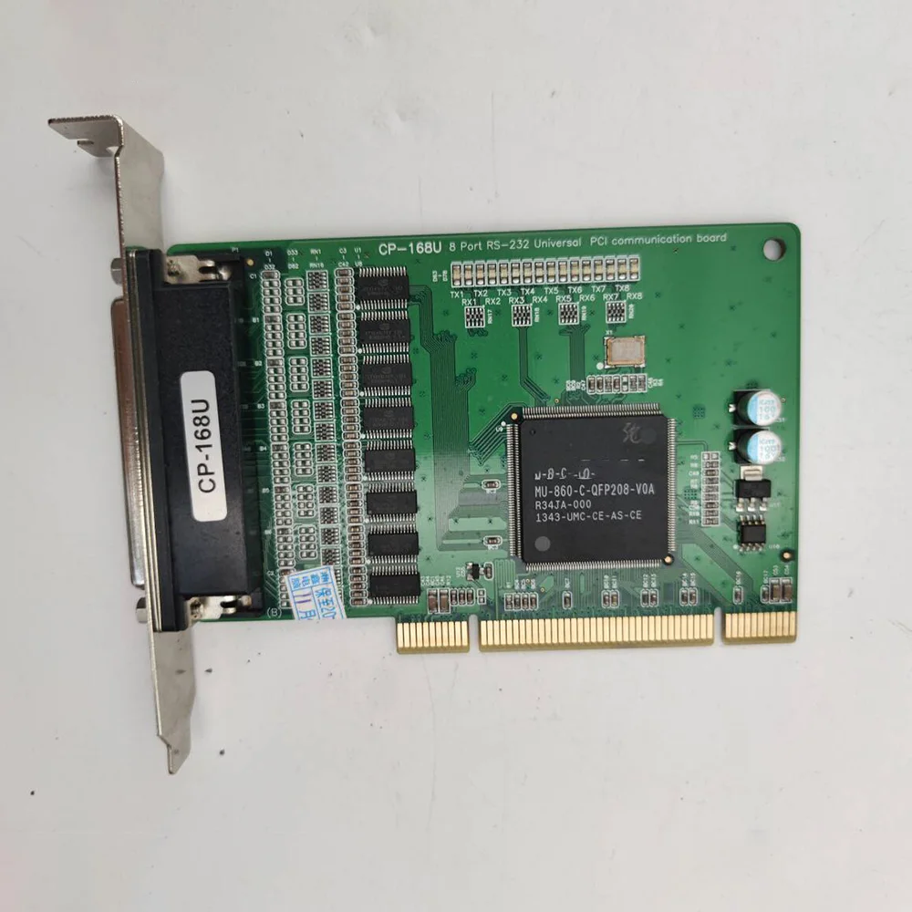 ของแท้สำหรับการ์ดซีเรียล Moxa Spot PCI 8 RS232การ์ดหลายชุดพร้อมสายซีเรียล8เส้น CP-168U