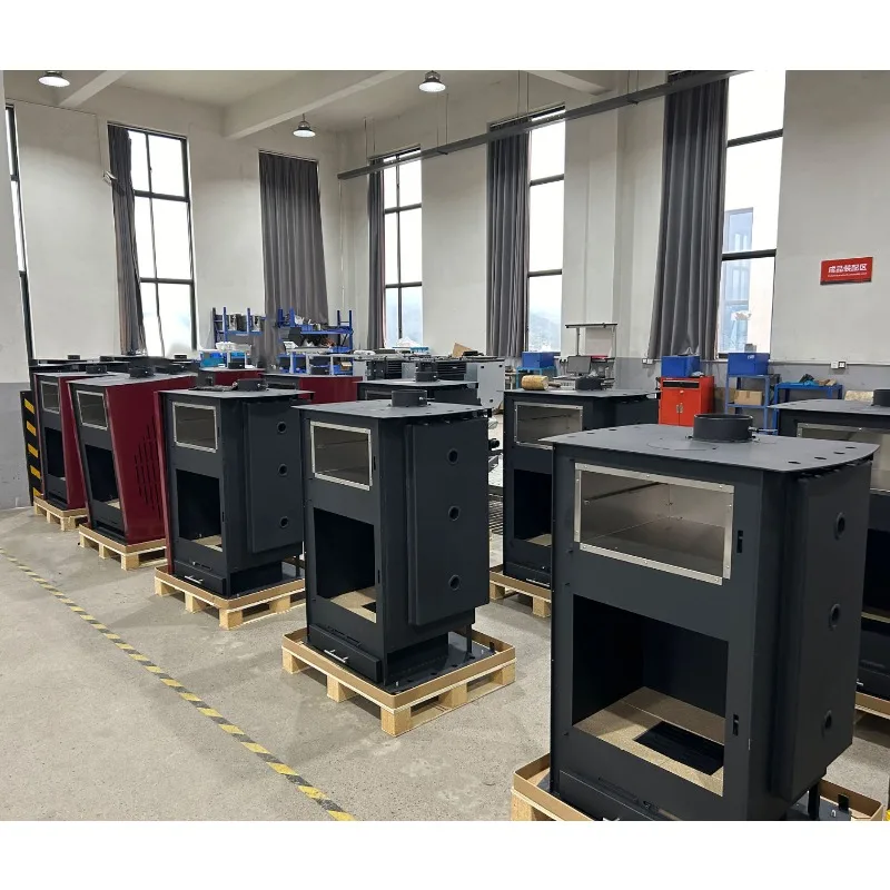 RC3001A 30 kW Hochleistungs-Holzofen zum Kochen und Wasserheizen, Holzofen mit Ofen und Kessel, Holzkessel