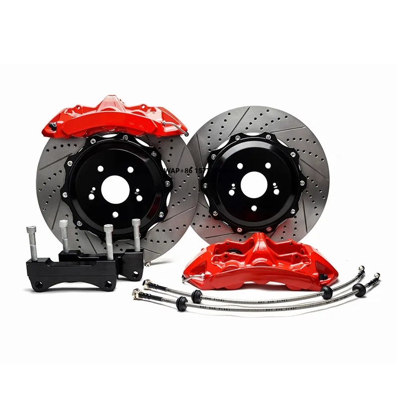 

6 Piston Caliper Front Brake Kit 405x34MM Disc 20/21/22 Inch Upgrade Brake Kit for Land Cruiser Tundra LX570 LX450 LX470