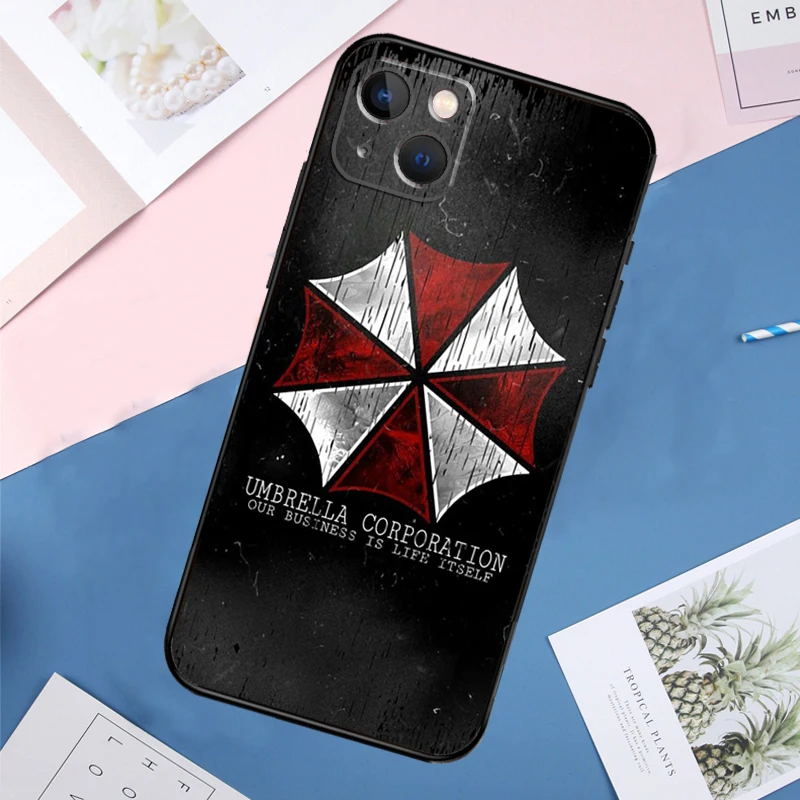 Umbrella Corporation Soft Case For iPhone 14 13 11 12 15 16 Pro Max Mini X XR XS Max Plus Full Cover