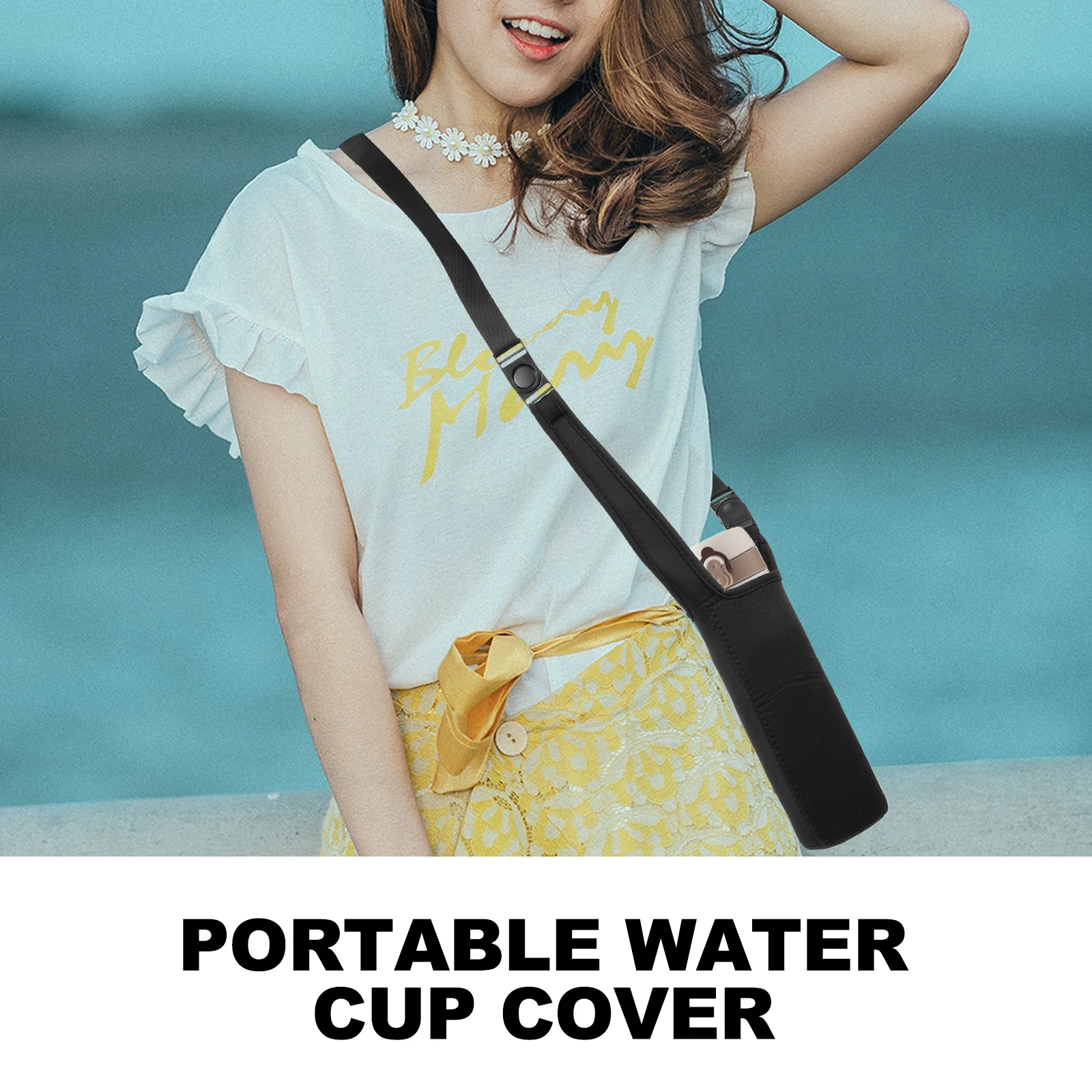 

2pcs Fabric Set Practical Cup Sleeve Scratch-Resistant Portable Bottle Carrier Bag Anti-Scalding Heat-Resistant