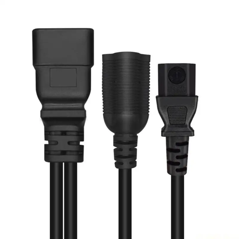 E56B Power Adapter Splitter Cable C20 to C13 & 5 Y Splitter Plug Converter Power Extension 0.32m Length Power Supply Cord