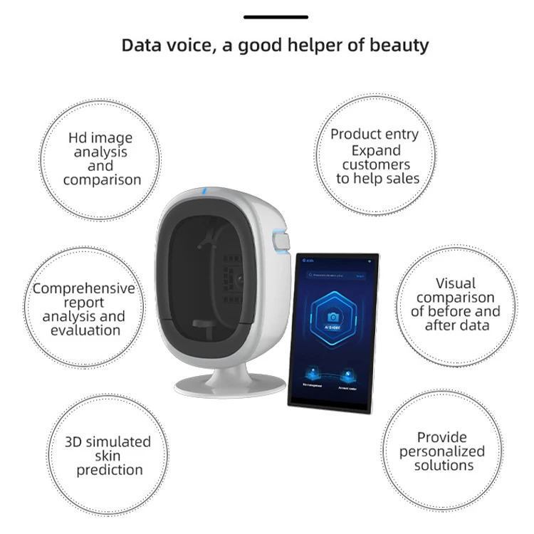 Beauty Face Skin Analyzer Equip Facial Analysis Skin Analyzer Machine Facial Skin Test Device for Sale