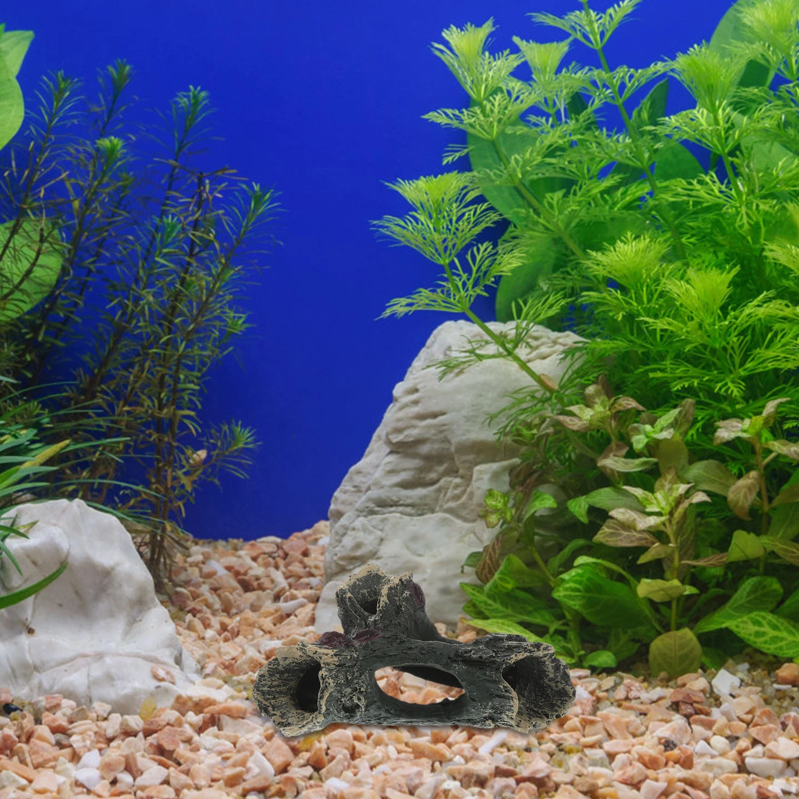 

2 Pcs Resin Sunken Wood Fish Tank Decorations Cave for Aquarium Shrimp Hides Small Decor Aquarium Decorations Pet Supplies