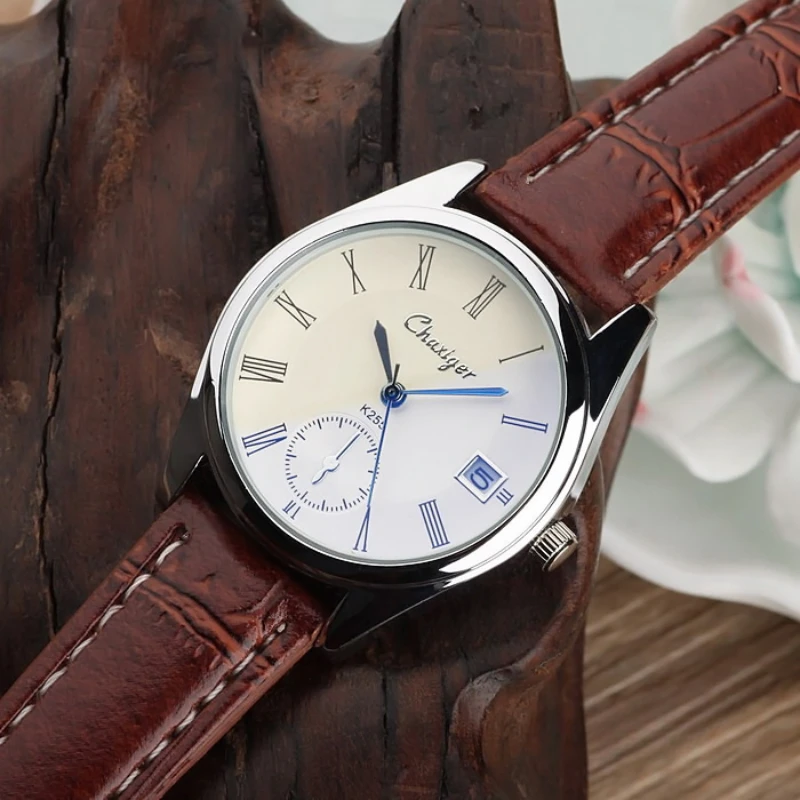 Couple Casual Quartz Watches Leather Band Strap Watch Analog Wrist Watch for Women Men Sleek Creative Digital Dial Clock Relogio