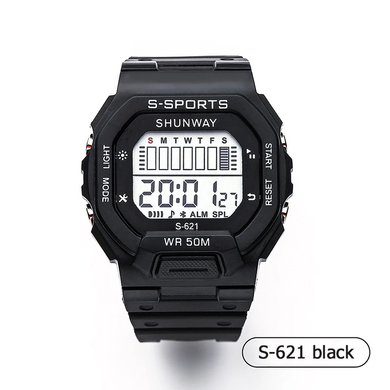 다기능 수영 방수 전자 시계, 스포츠 및 야외 손목시계남성용 시계