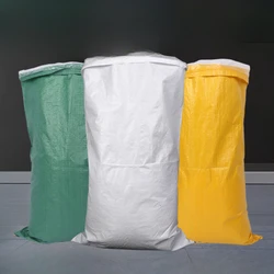 Borsa tessuta con copertura in pellicola con borsa interna spessa, durevole, colore brillante, impermeabile, per bagagli, construccia, sacchetti per imballaggio in plastica