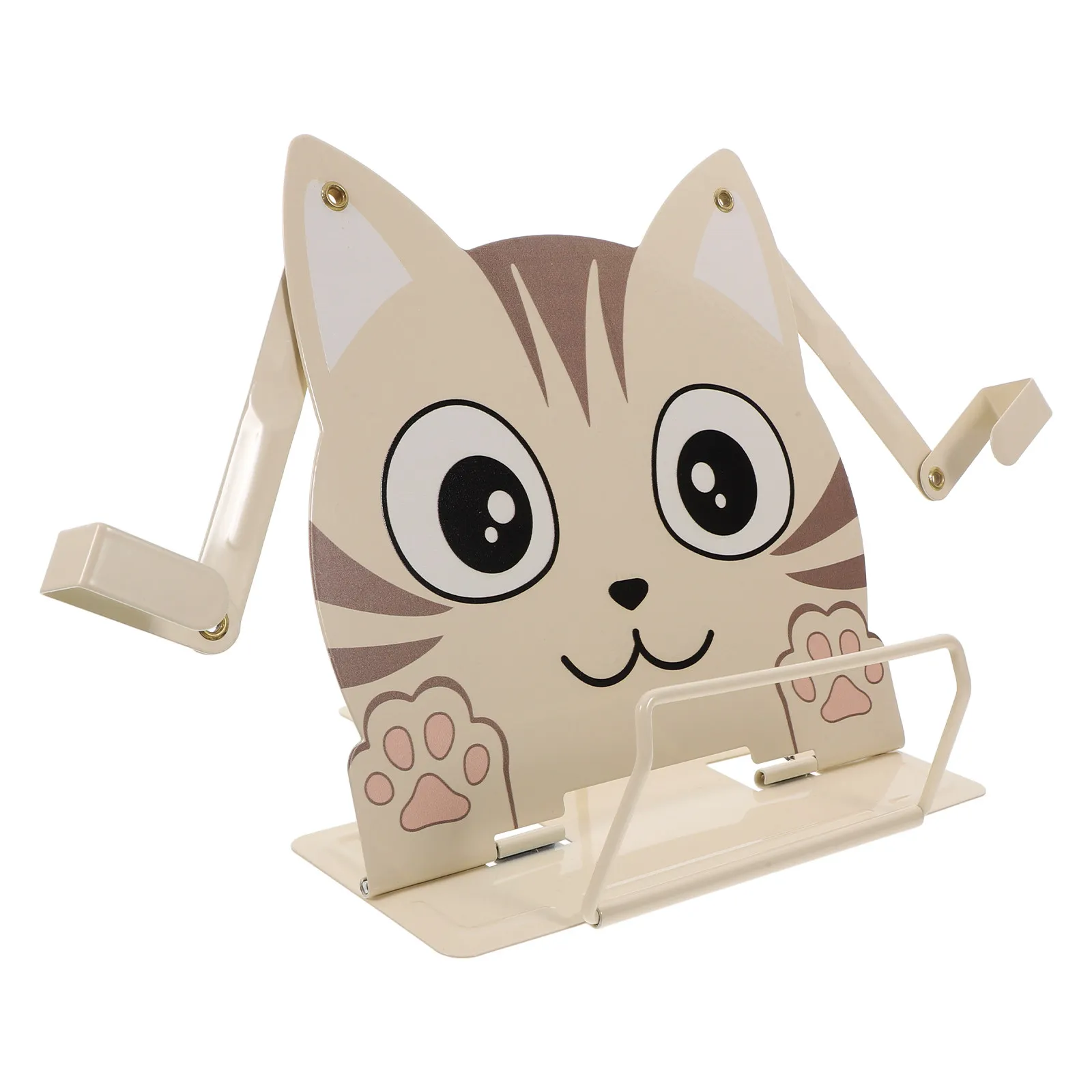 Multi Functional Cartoon Animal Bookstand Reading Metal Book Holder Desk Portable Adjustable Reading Recipe Music Book