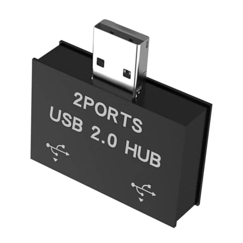 G6DD USB 2.0 A Male To Double USB Female Splitter Adapter Hub For Connecting Printers And Card Readers