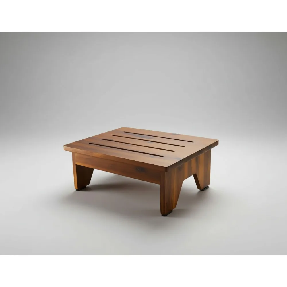 

Табурет-ступенька из дерева акации 6,5 дюйма — без сборки, вместимость 500 фунтов для пожилых людей, детей и взрослых — кухня, ванная комната, использование к кровати