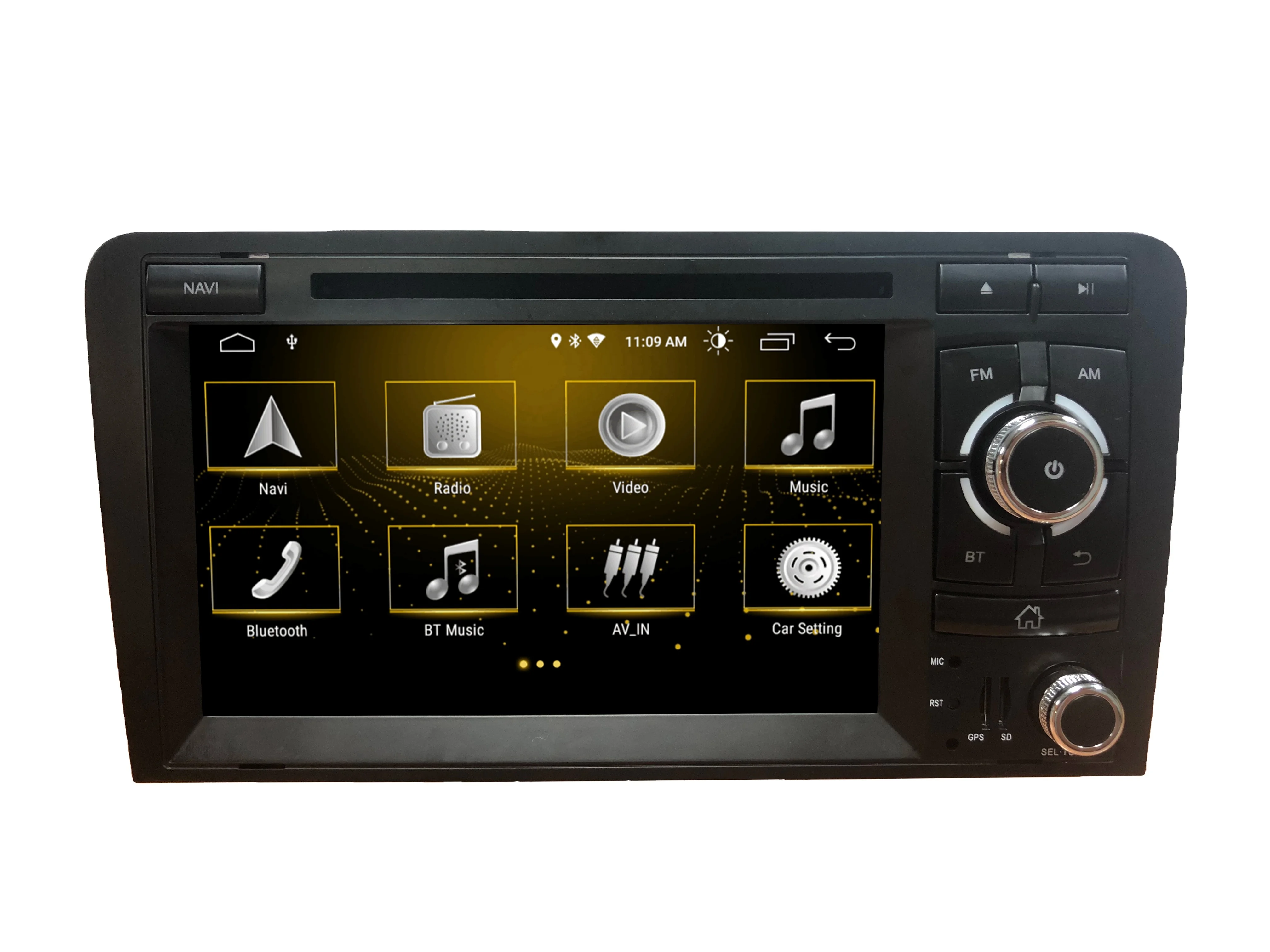 DIN Car DVD GPS IPS DSP 4G 64G Android 10.0 2 for Au di TT MK2 8J 2006 2007 2008 2009 2010 2011 2012 Multimedia Player Radio SDK