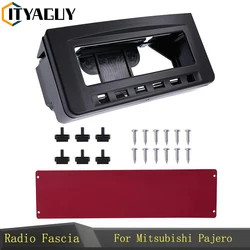 Car Radio Fascia For Mitsubishi Pajero Sport Triton L200 Mornitor MID Frame Radio DVD Dash Mount Kit Facia Face Plate