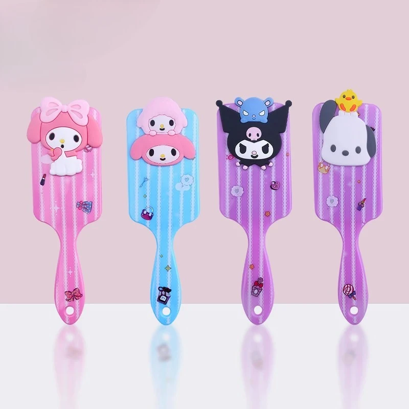 

Kuromi Air Cushion Combs Pochacco My Melody Cute Cartoon Anime Figure Hair Brush 3D Massage Comb Haircare Girl Hairdressing Tool