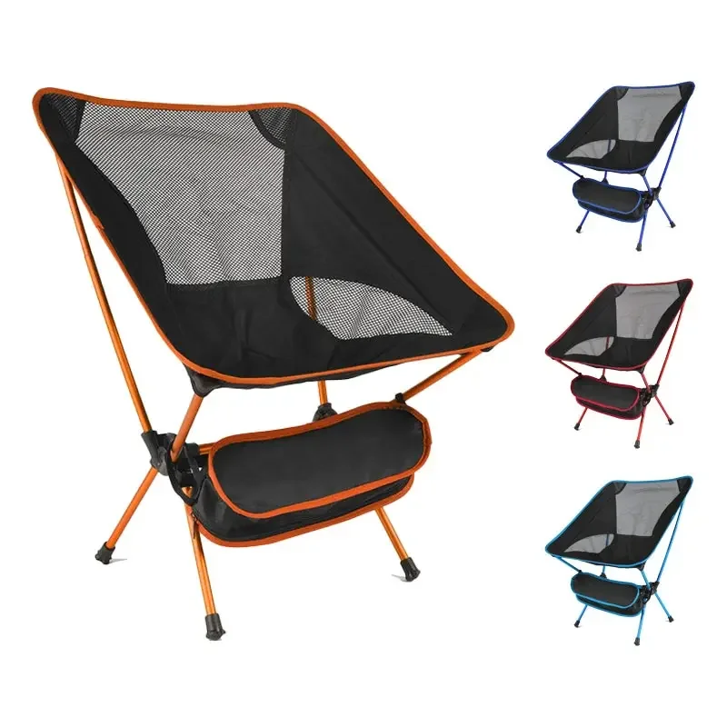 Silla plegable ultraligera para exteriores, asiento superduro de alta carga para acampar, playa, senderismo, Picnic, herramienta de pesca portátil