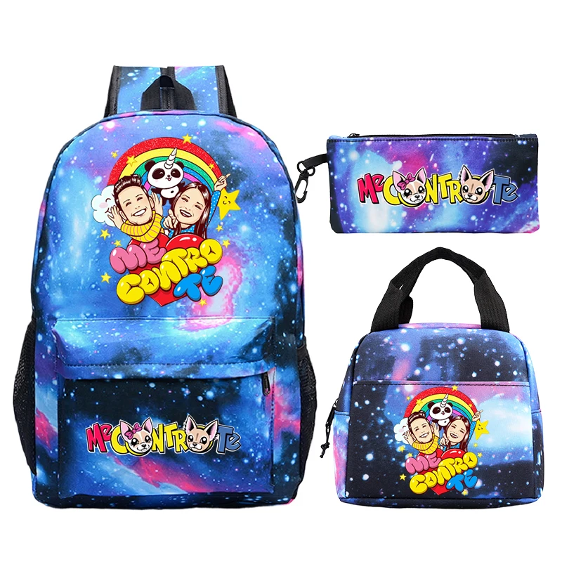 

3Pcs Set Me Contro Te Print Kids Backpack School Bags Large Capacity Students Backpack Lightweight Boys Girls Rucksack Mochila